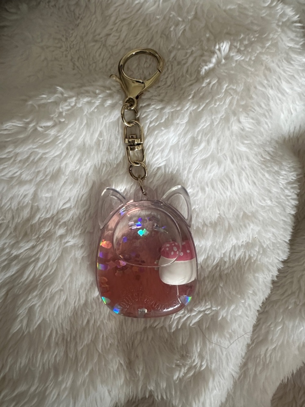 Squishmallows tsunameez Keychain with Mushroom Charm